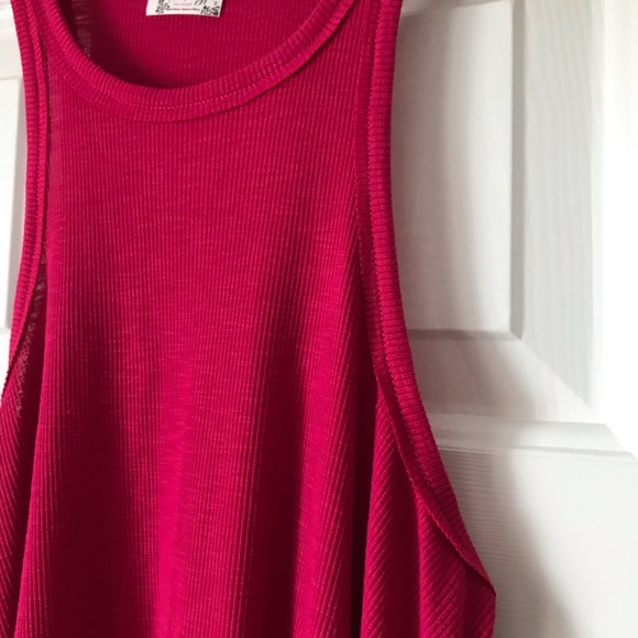 SOLD Intimately Free People pink red tank top - Picture 2 of 6